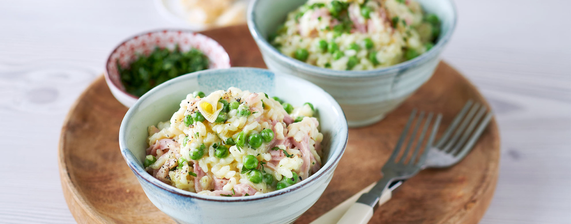 Risotto mit Erbsen und Schinken - Rezept | LIDL Kochen