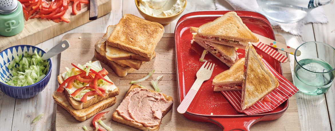 Paprika-Teewurst-Sandwich für 4 Personen von lidl-kochen.de