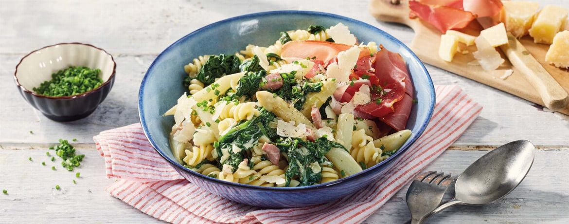 Pasta mit Spargel und Schinken-image