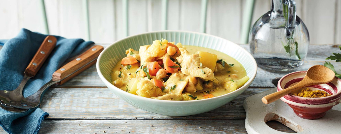 Kichererbsen-Curry mit Hähnchen für 4 Personen von lidl-kochen.de