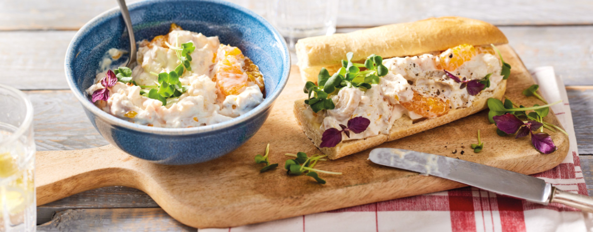 Geflügelsalat mit Baguette für 4 Personen von lidl-kochen.de