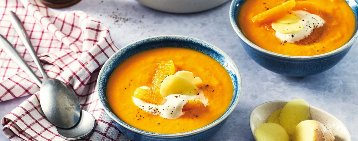 Möhren-Orangen-Suppe mit Ingwer - Rezept | LIDL Kochen