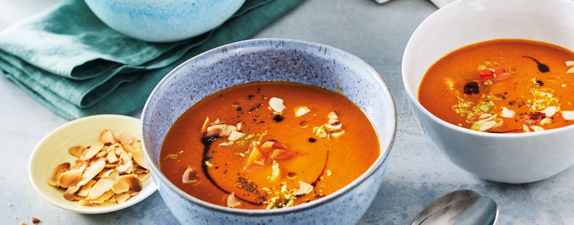 Paprikasuppe mit Mandeln für 4 Personen von lidl-kochen.de