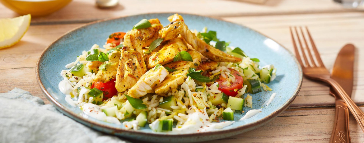 Orientalisches Hähnchen mit Reissalat und Minze für 4 Personen von lidl-kochen.de