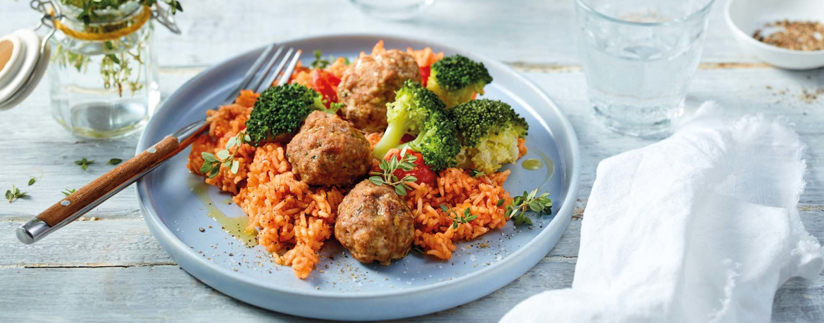 Tomatenreis mit Hackbällchen für 4 Personen von lidl-kochen.de