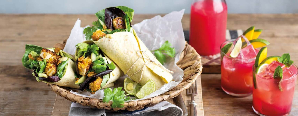 Wraps mit knusprigem Tofu und Avocado für 4 Personen von lidl-kochen.de