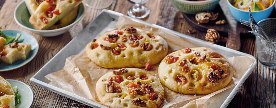 Tomaten-Walnuss-Focaccia für 10 Personen von lidl-kochen.de