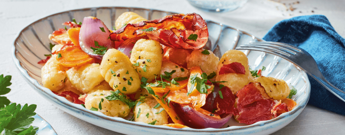 Gnocchi mit Rahmkarotten und Schinken für 4 Personen von lidl-kochen.de