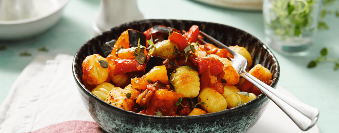 Vegane Gnocchi mit sizilianischer Caponata für 4 Personen von lidl-kochen.de