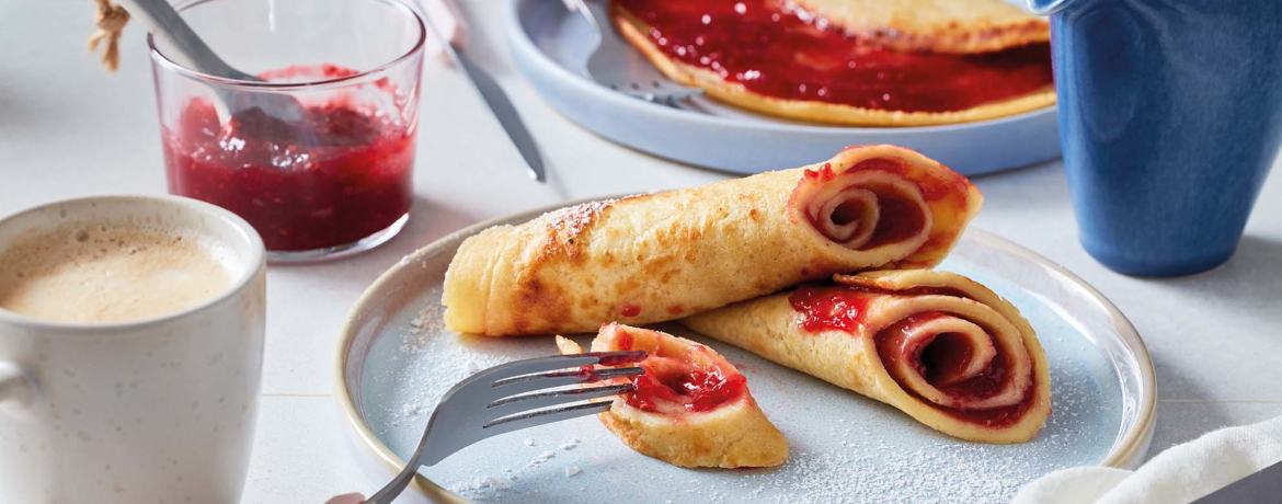 Pfannkuchen mit Himbeermarmelade für 4 Personen von lidl-kochen.de