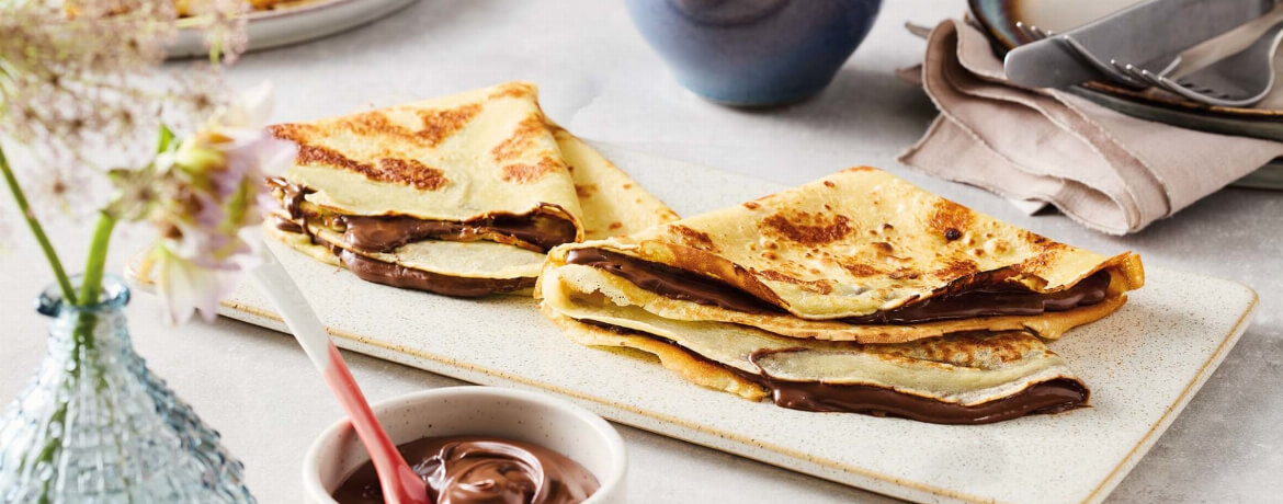 Pfannkuchen mit Nuss-Nougat-Creme - Rezept | LIDL Kochen Pfannkuchen mit Nuss-Nougat-Creme - Rezept | LIDL Kochen