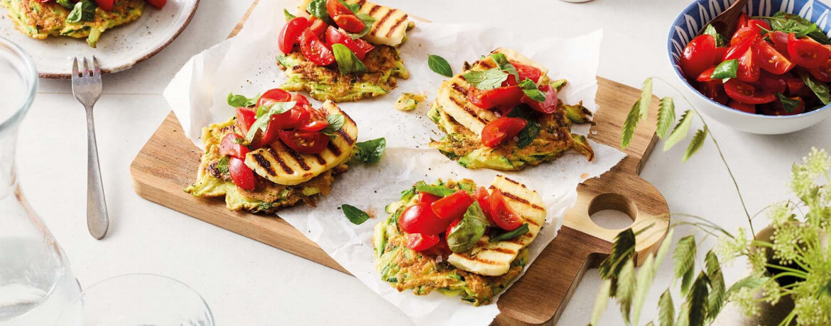 Zucchini-Pancakes mit Halloumi - Rezept | LIDL Kochen