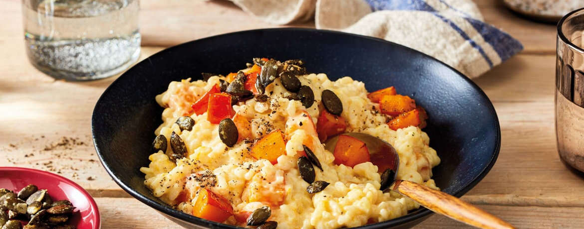 Cremiges Kürbis-Risotto mit Kürbiskern-Crunch-image
