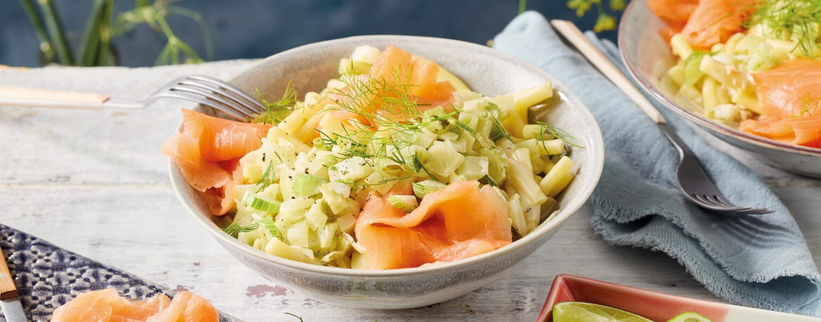 Nudeln mit Lachs Fenchel-Sahnesoße - Rezept | LIDL Kochen