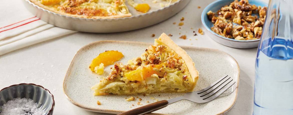 Fenchel-Orangen-Quiche mit Walnüssen für 4 Personen von lidl-kochen.de