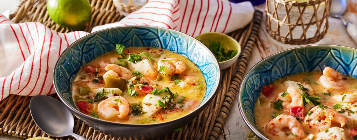 Brasilianische Fischsuppe mit Garnelen und Kokos - Moqueca de peixe für 4 Personen von lidl-kochen.de