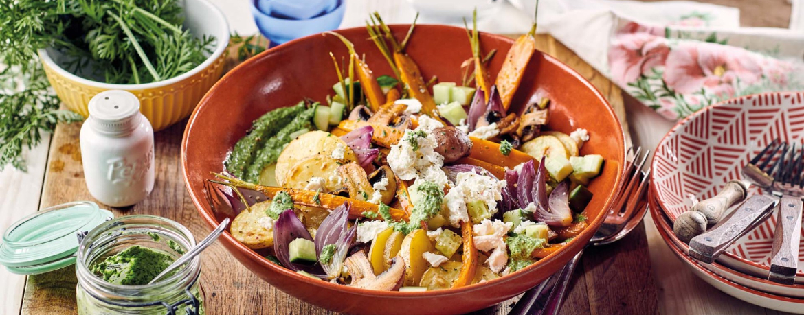 Ofengemüse-Salat mit Pesto für 4 Personen von lidl-kochen.de