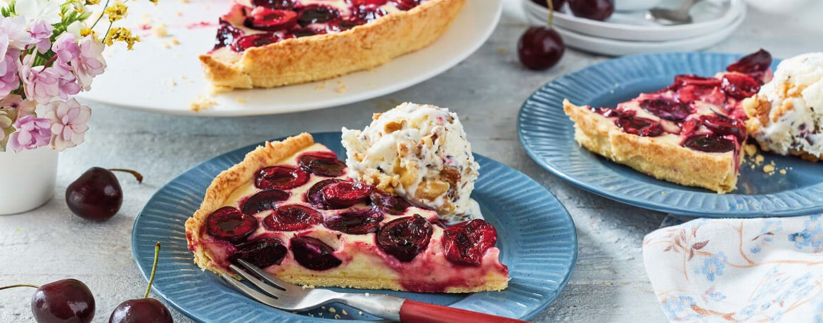 Vegane Kirsch-Bananen-Tarte - Rezept | LIDL Kochen