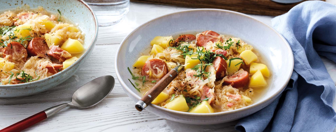 Sauerkrauteintopf mit Kartoffeln für 4 Personen von lidl-kochen.de