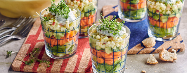 Bunter Schichtsalat im Glas - Rezept | LIDL Kochen