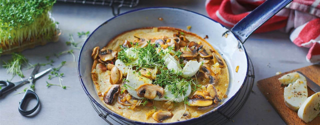 Vollkornpfannkuchen mit Champignons - Rezept | LIDL Kochen