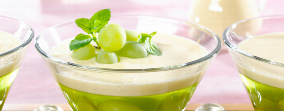 Grüne Götterspeise mit Vanille - Rezept | LIDL Kochen