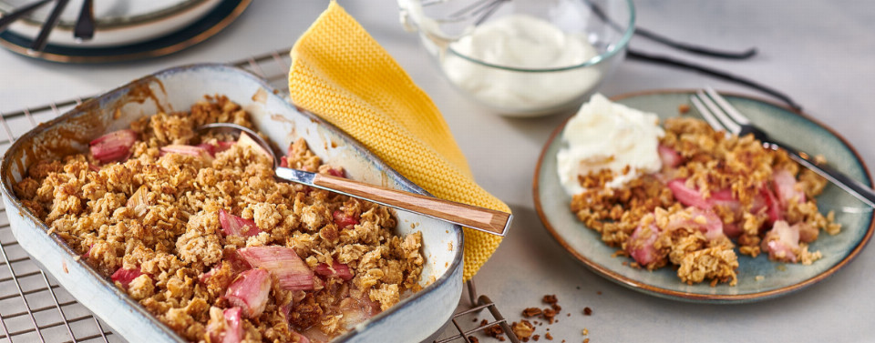 RhabarberCrumbleRezept Rezept LIDL Kochen