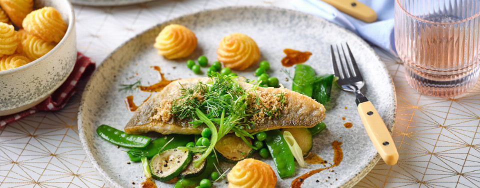 Fischfilet mit Zuckerschoten - Rezept | LIDL Kochen Fischfilet mit Zuckerschoten - Rezept | LIDL Kochen