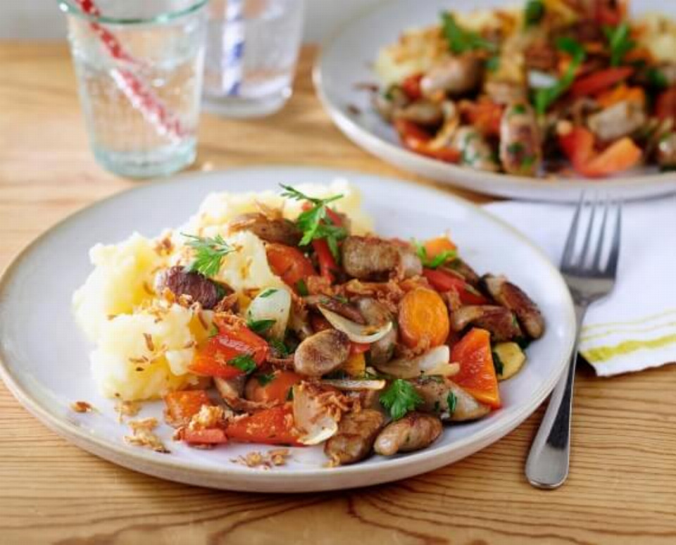 Gemüse-Pfanne mit Kartoffelpüree - Rezept | LIDL Kochen