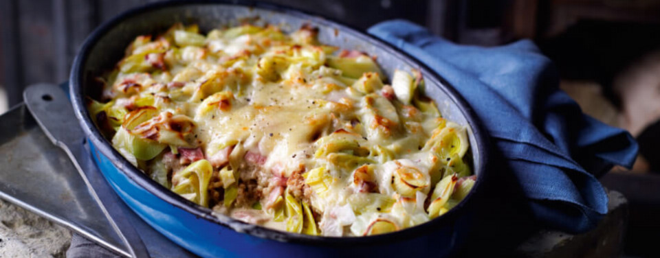 Brotauflauf mit Porree und Schinken - Rezept | LIDL Kochen Brotauflauf mit Porree und Schinken - Rezept | LIDL Kochen