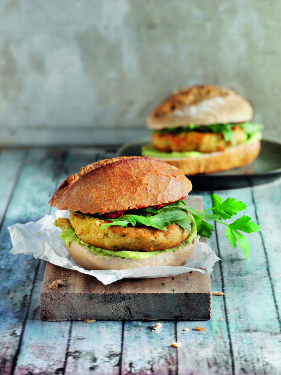 Kichererbsen-Burger mit Avocado - Monsieur Cuisine Rezept