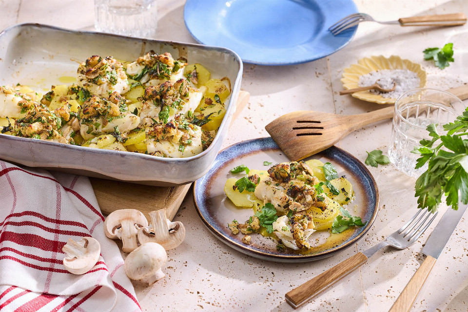 Kabeljau mit Pilzkruste - Rezept | LIDL Kochen