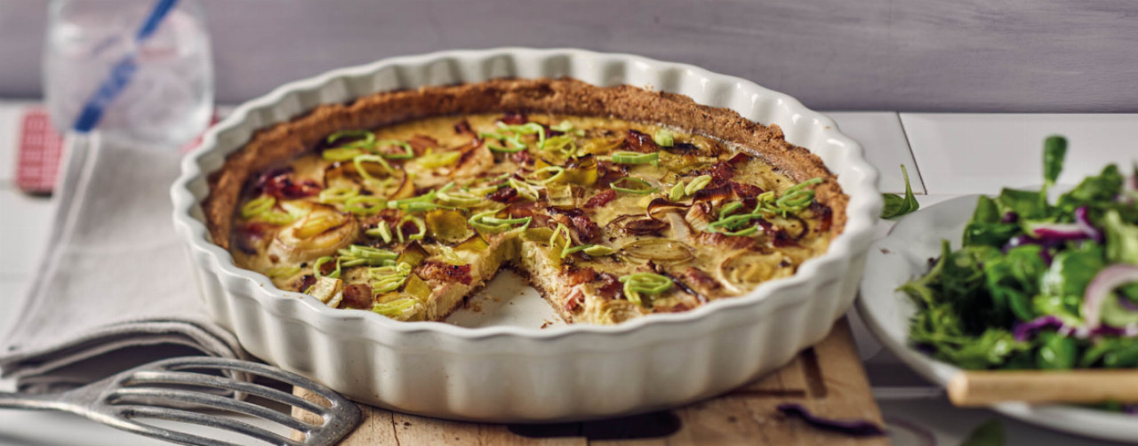 Paleo Quiche mit Lauch und Speck - Rezept | LIDL Kochen