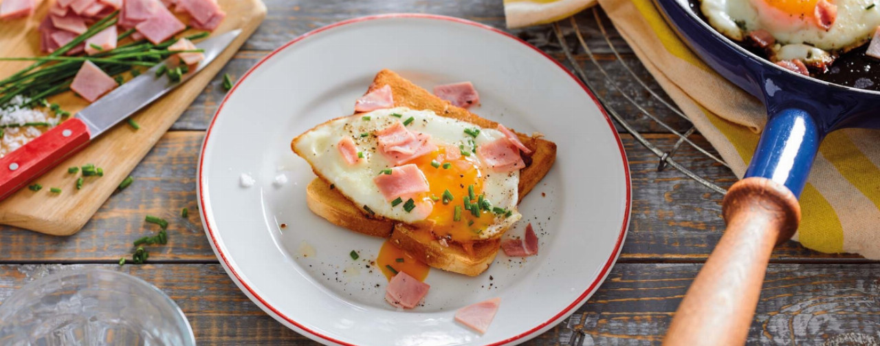 Spiegelei mit Schinken und Schnittlauch - Rezept | LIDL Kochen