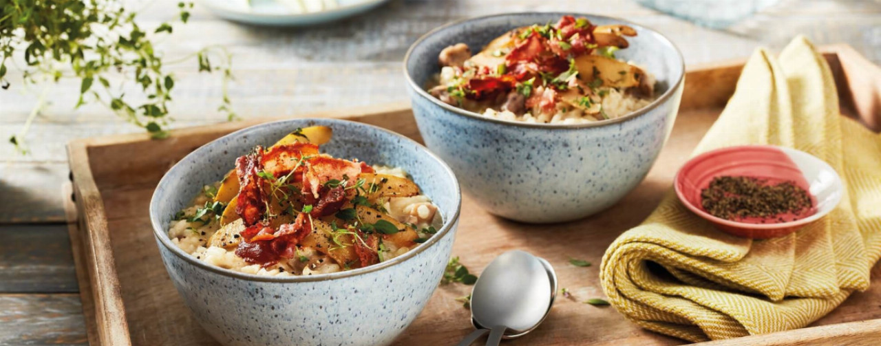 Maronen-Risotto mit Speck - Rezept | LIDL Kochen Maronen-Risotto mit Speck - Rezept | LIDL Kochen