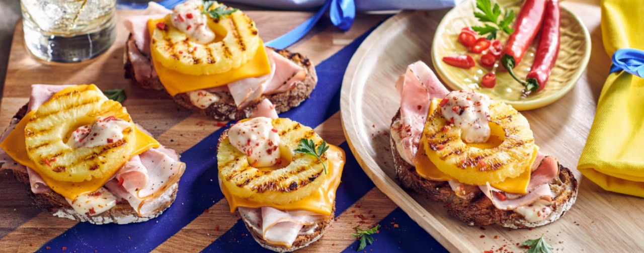 Toast Hawaii mit ChiliMayonnaise Rezept LIDL Kochen
