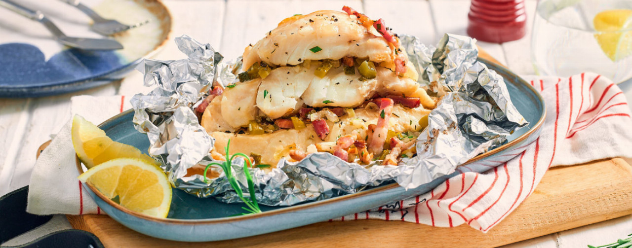 Kabeljau in Folie gegart - Rezept | LIDL Kochen