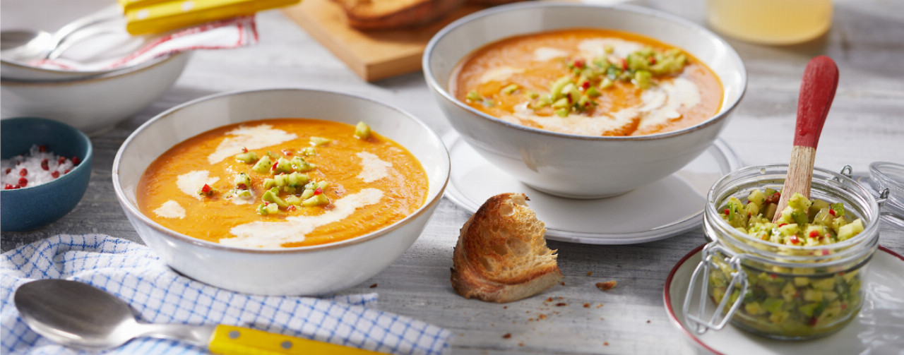 Karottensuppe mit Apfel u. Gurke - Rezept | LIDL Kochen