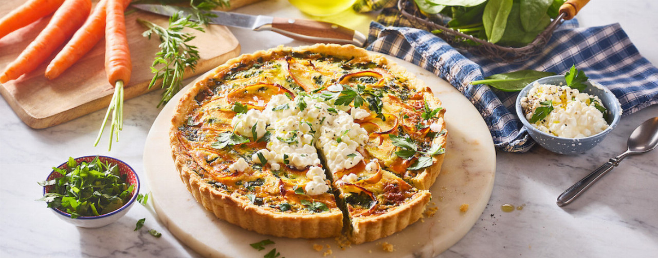 Karotten-Spinat Tarte - Rezept | LIDL Kochen