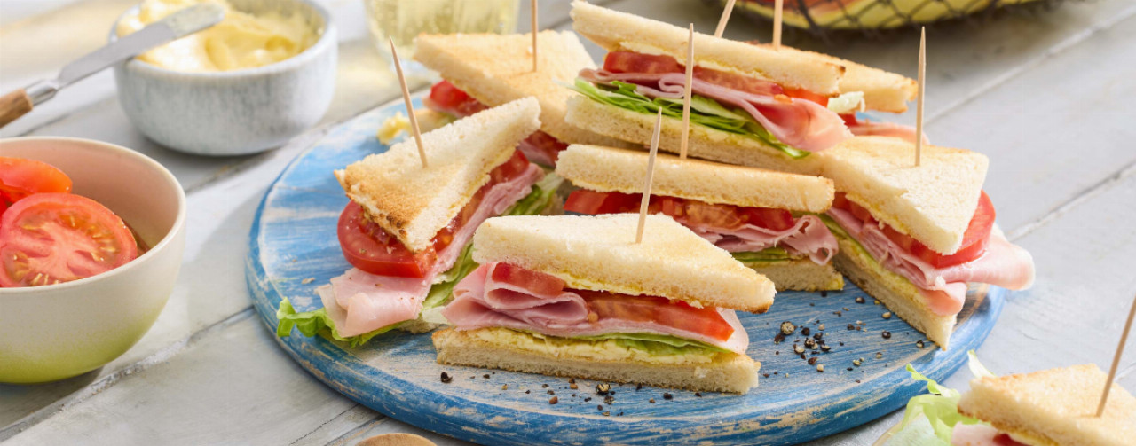 Tramezzini mit Senfbutter und Schinken - Rezept | LIDL Kochen