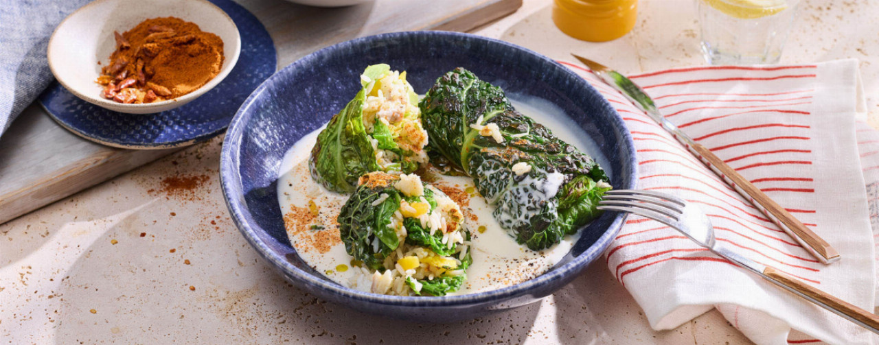 Wirsingröllchen mit Fisch-Reis-Füllung - Rezept | LIDL Kochen