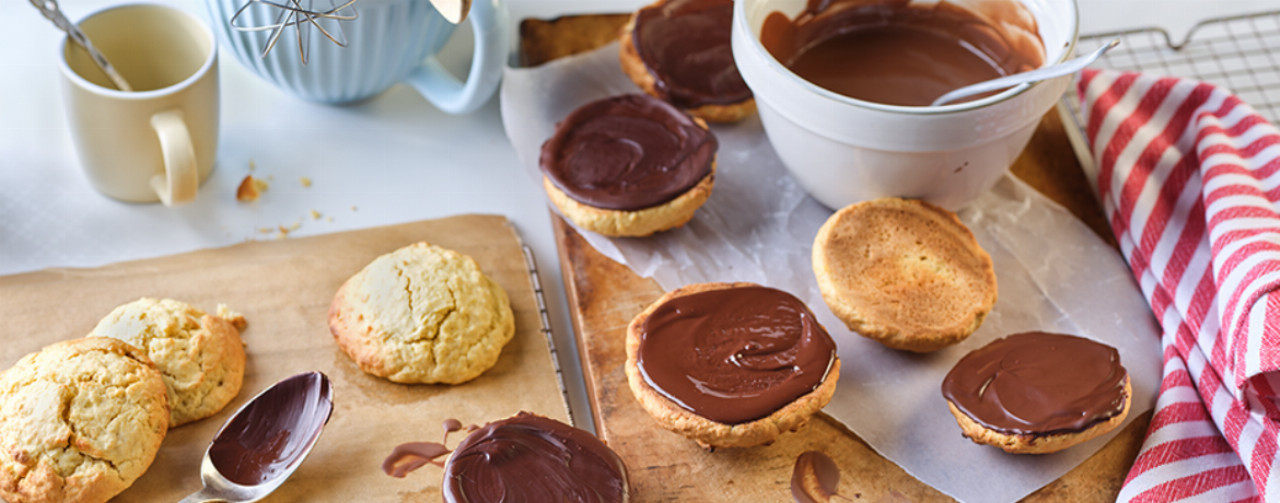 Vegane Amerikaner mit Schokoglasur - Rezept | LIDL Kochen Vegane Amerikaner mit Schokoglasur - Rezept | LIDL Kochen