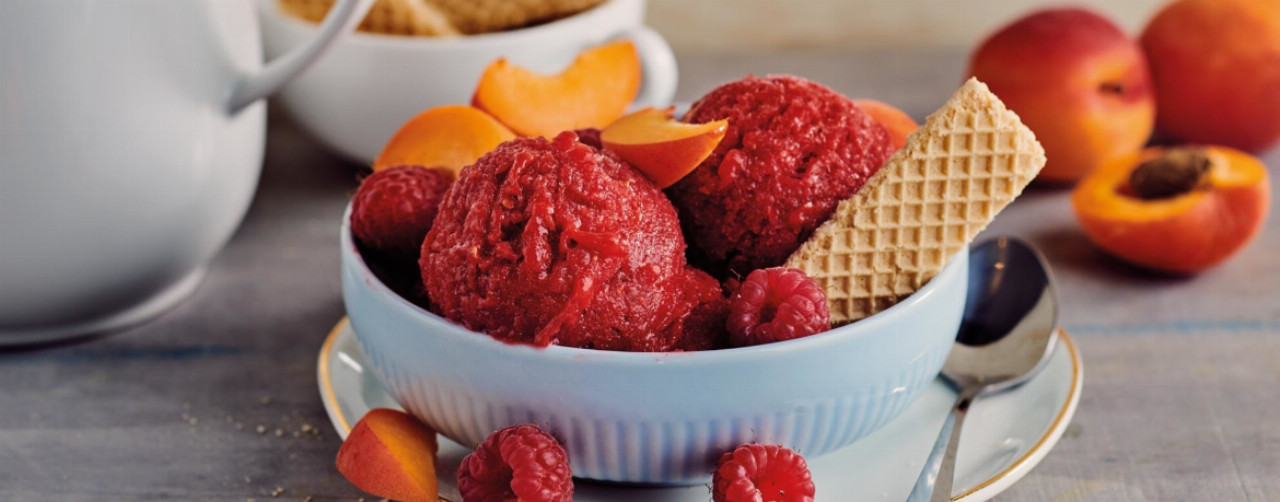 Himbeer-Aprikosen-Sorbet - Rezept | LIDL Kochen
