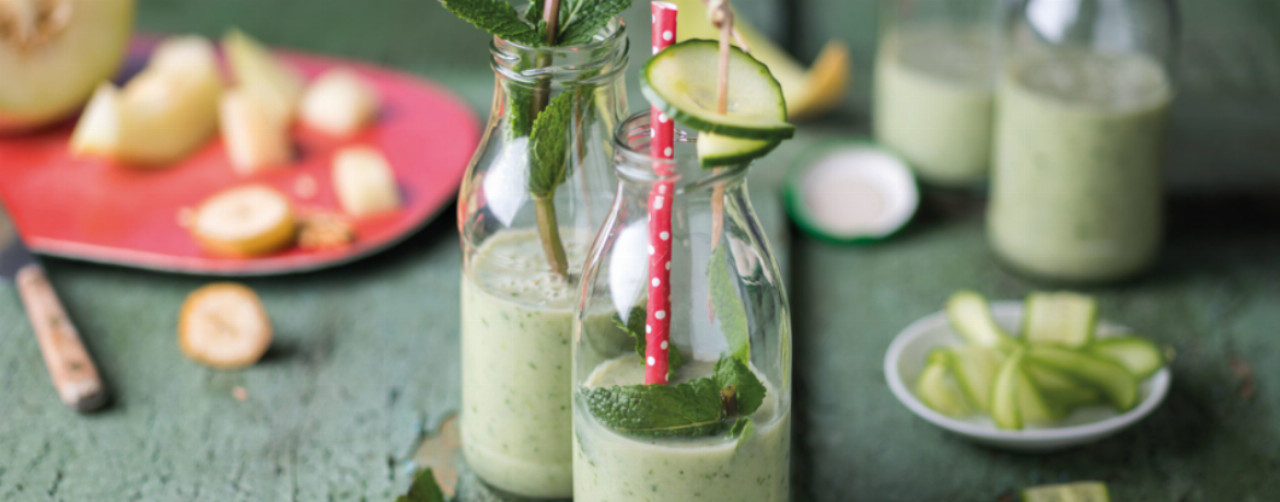 Gurken-Hafer-Drink mit Früchten und Minze - Rezept | LIDL Kochen