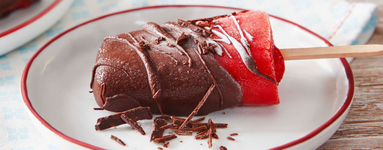 ErdbeerSchoko Eis am Stiel Rezept LIDL Kochen