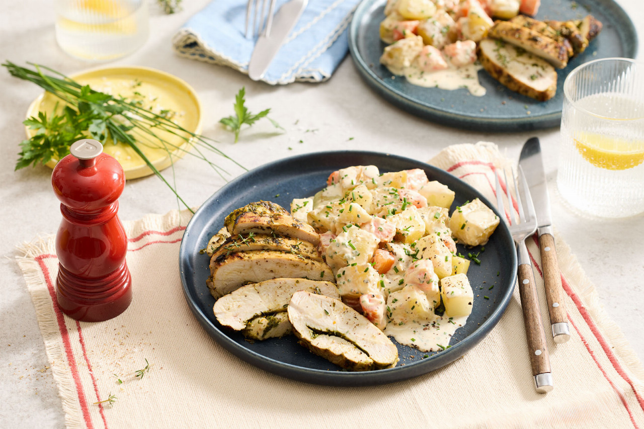 Kräuter Hähnchen mit Kartoffeln - Rezept | LIDL Kochen