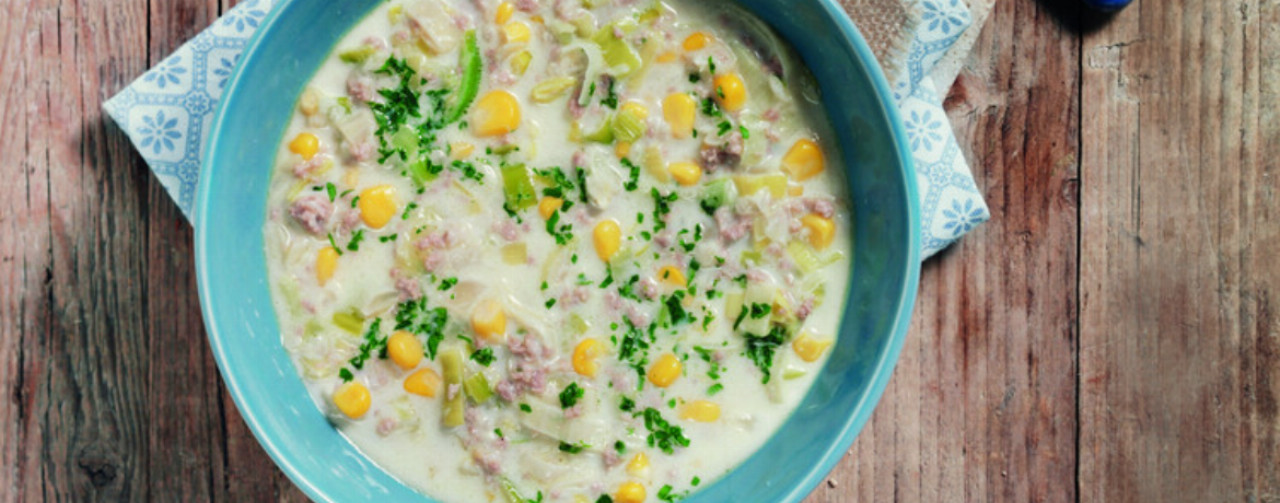 Hackfleischsuppe mit Lauch - Monsieur Cuisine Rezept