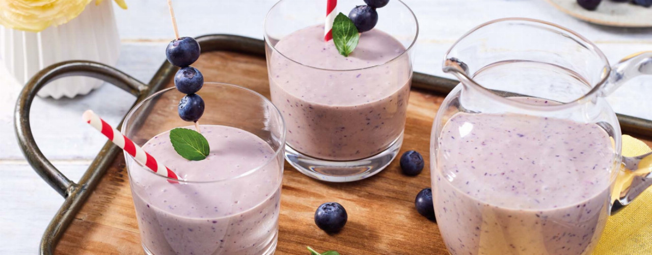 Blaubeer-Bananen-Shake - Rezept | LIDL Kochen Blaubeer-Bananen-Shake - Rezept | LIDL Kochen