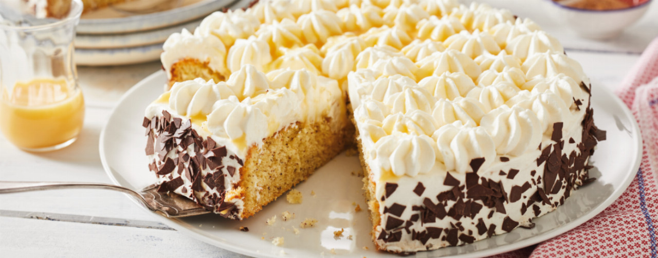 Eierlikörtorte mit Nussboden - Monsieur Cuisine Rezept