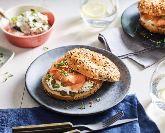 Lox ’n’ Cream Cheese Bagel